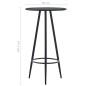 vidaXL Set da Bar 5 pz in Plastica Nero vidaXL Set da Bar 5 pz in Plastica Nero