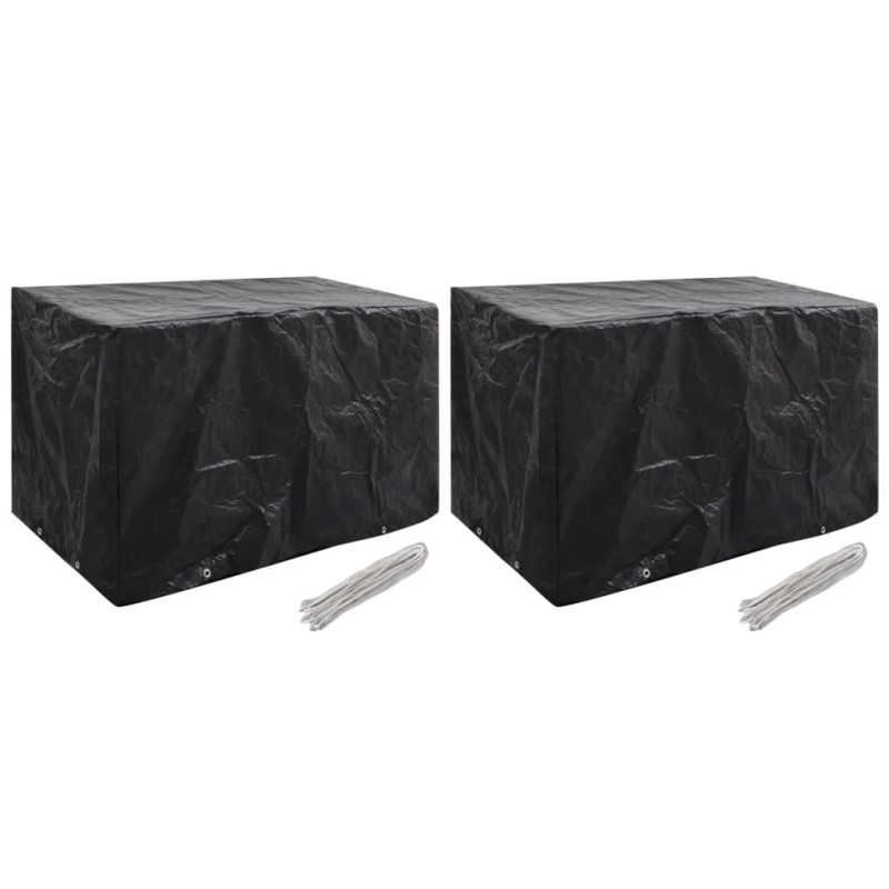 vidaXL Coperture Arredi Giardino 2 pz 8 Occhielli 140x70x90 cm vidaXL Coperture Arredi Giardino 2 pz 8 Occhielli 140x70x90 cm