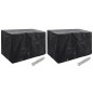 vidaXL Coperture Arredi Giardino 2 pz 8 Occhielli 140x70x90 cm vidaXL Coperture Arredi Giardino 2 pz 8 Occhielli 140x70x90 cm
