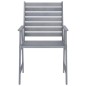 vidaXL Set Pranzo da Giardino 5 pz in Legno Massello di Acacia Grigio