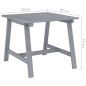 vidaXL Set Pranzo da Giardino 5 pz in Legno Massello di Acacia Grigio
