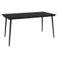 vidaXL Set da Pranzo da Giardino 7 pz in Rattan PVC Nero vidaXL Set da Pranzo da Giardino 7 pz in Rattan PVC Nero