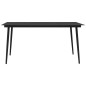 vidaXL Set da Pranzo da Giardino 7 pz in Rattan PVC Nero vidaXL Set da Pranzo da Giardino 7 pz in Rattan PVC Nero