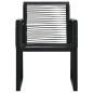 vidaXL Set da Pranzo da Giardino 7 pz in Rattan PVC Nero vidaXL Set da Pranzo da Giardino 7 pz in Rattan PVC Nero