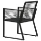 vidaXL Set da Pranzo da Giardino 7 pz in Rattan PVC Nero vidaXL Set da Pranzo da Giardino 7 pz in Rattan PVC Nero