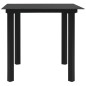 vidaXL Set da Pranzo da Giardino 5 pz in Rattan PVC Nero vidaXL Set da Pranzo da Giardino 5 pz in Rattan PVC Nero