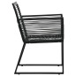 vidaXL Set da Pranzo da Giardino 5 pz in Rattan PVC Nero vidaXL Set da Pranzo da Giardino 5 pz in Rattan PVC Nero