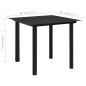 vidaXL Set da Pranzo da Giardino 5 pz in Rattan PVC Nero vidaXL Set da Pranzo da Giardino 5 pz in Rattan PVC Nero