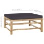 vidaXL Set Divani da Giardino 7 pz con Cuscini Grigio Scuro in Bambù vidaXL Set Divani da Giardino 7 pz con Cuscini Grigio Scuro in Bambù