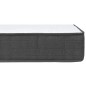 vidaXL Letto a Molle Grigio Scuro in Tessuto 200x200 cm vidaXL Letto a Molle Grigio Scuro in Tessuto 200x200 cm