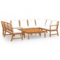 vidaXL Set Divani da Giardino 9 pz con Cuscini Crema in Legno Acacia vidaXL Set Divani da Giardino 9 pz con Cuscini Crema in Legno Acacia