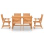 vidaXL Set da Pranzo da Giardino 7 pz in Legno Massello di Acacia vidaXL Set da Pranzo da Giardino 7 pz in Legno Massello di Acacia