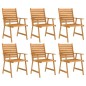 vidaXL Set da Pranzo da Giardino 7 pz in Legno Massello di Acacia vidaXL Set da Pranzo da Giardino 7 pz in Legno Massello di Acacia