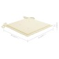 vidaXL Sedie da Pranzo da Giardino con Cuscini 3 pz Massello di Acacia vidaXL Sedie da Pranzo da Giardino con Cuscini 3 pz Massello di Acacia