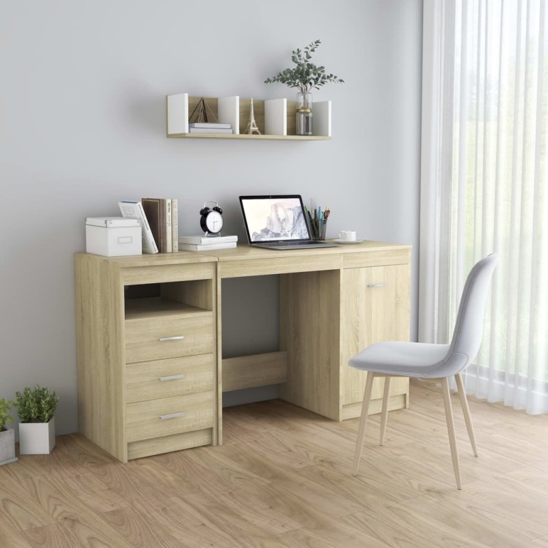 vidaXL Scrivania Rovere Sonoma 140x50x76 cm in Truciolato vidaXL Scrivania Rovere Sonoma 140x50x76 cm in Truciolato
