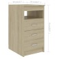 vidaXL Scrivania Rovere Sonoma 140x50x76 cm in Truciolato vidaXL Scrivania Rovere Sonoma 140x50x76 cm in Truciolato