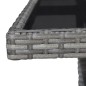 vidaXL Set Mobili da Pranzo da Giardino 5 pz Grigio Polyrattan e Vetro vidaXL Set Mobili da Pranzo da Giardino 5 pz Grigio Polyrattan e Vetro