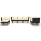 vidaXL Set Divani da Giardino 9 pz con Cuscini in Polyrattan Nero vidaXL Set Divani da Giardino 9 pz con Cuscini in Polyrattan Nero