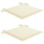 vidaXL Sedie da Giardino 2 pz con Cuscini in Legno Acacia e Acciaio vidaXL Sedie da Giardino 2 pz con Cuscini in Legno Acacia e Acciaio
