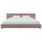 vidaXL Letto con Materasso Rosa Velluto 160x200 cm vidaXL Letto con Materasso Rosa Velluto 160x200 cm