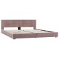 vidaXL Letto con Materasso Rosa Velluto 160x200 cm vidaXL Letto con Materasso Rosa Velluto 160x200 cm