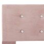 vidaXL Letto con Materasso Rosa Velluto 160x200 cm vidaXL Letto con Materasso Rosa Velluto 160x200 cm