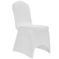 vidaXL Coprisedie in Tessuto Elasticizzato Bianco 12 pz vidaXL Coprisedie in Tessuto Elasticizzato Bianco 12 pz