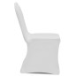 vidaXL Coprisedie in Tessuto Elasticizzato Bianco 12 pz vidaXL Coprisedie in Tessuto Elasticizzato Bianco 12 pz