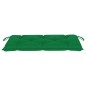 vidaXL Panca da Giardino con Cuscino Verde 112 cm in Legno di Teak vidaXL Panca da Giardino con Cuscino Verde 112 cm in Legno di Teak