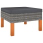 vidaXL Set Divani da Giardino 8 pz con Cuscini in Polyrattan Grigio vidaXL Set Divani da Giardino 8 pz con Cuscini in Polyrattan Grigio