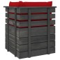 vidaXL Set Divani da Giardino su Pallet 5 pz con Cuscini Massello Pino vidaXL Set Divani da Giardino su Pallet 5 pz con Cuscini Massello Pino