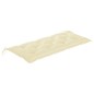 vidaXL Panchina da Giardino Impilabile e Cuscino 128,5cm Teak Massello vidaXL Panchina da Giardino Impilabile e Cuscino 128,5cm Teak Massello