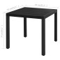 vidaXL Set da Pranzo da Giardino 5 pz in Rattan PVC Nero vidaXL Set da Pranzo da Giardino 5 pz in Rattan PVC Nero