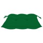 vidaXL Sedia a Dondolo con Cuscino Verde in Legno di Teak vidaXL Sedia a Dondolo con Cuscino Verde in Legno di Teak