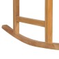 vidaXL Sedia a Dondolo con Cuscino Verde in Legno di Teak vidaXL Sedia a Dondolo con Cuscino Verde in Legno di Teak