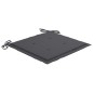vidaXL Sedie da Giardino 2 pz con Cuscini Antracite Massello di Teak vidaXL Sedie da Giardino 2 pz con Cuscini Antracite Massello di Teak