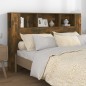 Testiera con Scomparti Rovere Fumo 160x18,5x104,5 cm Testiera con Scomparti Rovere Fumo 160x18,5x104,5 cm