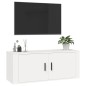 Mobile Porta TV a Parete Bianco 100x34,5x40 cm Mobile Porta TV a Parete Bianco 100x34,5x40 cm