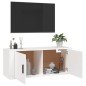 Mobile Porta TV a Parete Bianco 100x34,5x40 cm Mobile Porta TV a Parete Bianco 100x34,5x40 cm