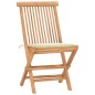 vidaXL Set da Pranzo Giardino Pieghevole 3 pz Cuscino Massello di Teak vidaXL Set da Pranzo Giardino Pieghevole 3 pz Cuscino Massello di Teak