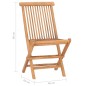 vidaXL Set da Pranzo Giardino Pieghevole 3 pz Cuscino Massello di Teak vidaXL Set da Pranzo Giardino Pieghevole 3 pz Cuscino Massello di Teak