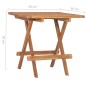 vidaXL Set da Pranzo Giardino Pieghevole 3 pz Cuscino Massello di Teak vidaXL Set da Pranzo Giardino Pieghevole 3 pz Cuscino Massello di Teak