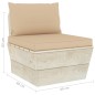 vidaXL Set Divani da Giardino su Pallet 6 pz con Cuscini Legno Abete vidaXL Set Divani da Giardino su Pallet 6 pz con Cuscini Legno Abete