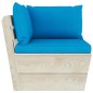 vidaXL Set Divani da Giardino su Pallet 8 pz con Cuscini Legno Abete vidaXL Set Divani da Giardino su Pallet 8 pz con Cuscini Legno Abete