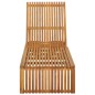 vidaXL Lettino Prendisole con Cuscino in Legno Massello di Acacia vidaXL Lettino Prendisole con Cuscino in Legno Massello di Acacia
