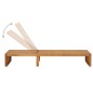 vidaXL Lettino Prendisole con Cuscino in Legno Massello di Acacia vidaXL Lettino Prendisole con Cuscino in Legno Massello di Acacia