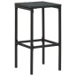 vidaXL Set Bar da Giardino 5 pz con Cuscini Polyrattan Nero vidaXL Set Bar da Giardino 5 pz con Cuscini Polyrattan Nero