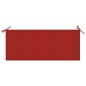 vidaXL Panca da Giardino Pieghevole con Cuscino 118 cm in Bambù vidaXL Panca da Giardino Pieghevole con Cuscino 118 cm in Bambù