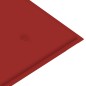 vidaXL Panca da Giardino Pieghevole con Cuscino 118 cm in Bambù vidaXL Panca da Giardino Pieghevole con Cuscino 118 cm in Bambù