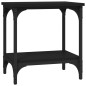 Tavolino Nero 40x30x42 cm in Legno Multistrato Tavolino Nero 40x30x42 cm in Legno Multistrato